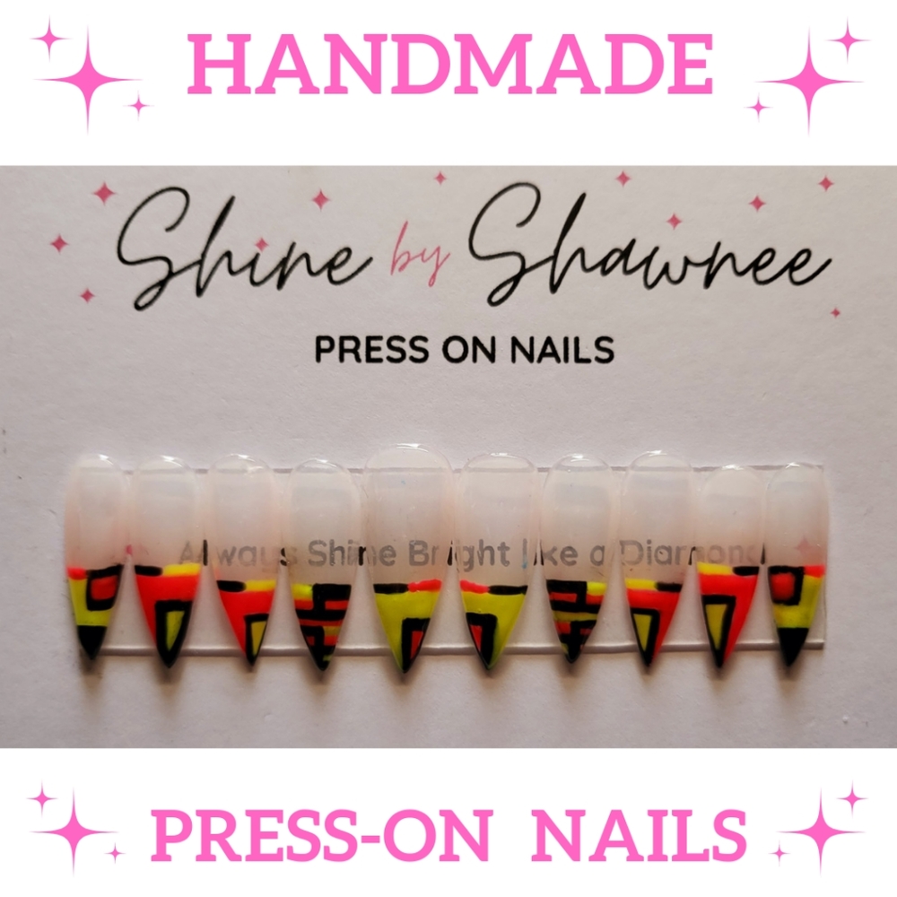 Handmade Luxury Press-On Nails | Sturdy & Reusable | THE VIBE